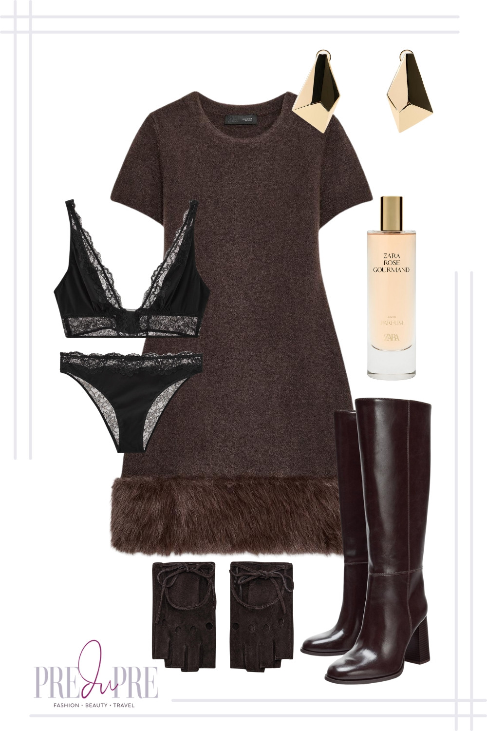 As we move into the cooler months, I’m all about combining comfort with chic style, and this look is exactly what I plan to wear for Thanksgiving dinner! This cozy sweater dress is so soft, and the fur trim at the hem adds a sophisticated, trendy texture. I love balancing a feminine look with edgy accessories, which is why I paired it with these rich burgundy knee-high boots and some subtle, geometric gold earrings. And, of course, a little luxury underneath with this delicate lace bralette and panty set. It's the perfect choice for a stylish, comfortable holiday, and I’ve linked every piece here so you can re-create this effortlessly chic look!

#thanksgivingoutfit #falloutfit #sweaterdress #fallfashion #furtrim #kneehighboots #ootd #fallstyle #casualchic #holidaystyle #midweststyle #preduprestyle #ltkfashion #ltkstyle #comfychic #shopthelook 

 #LTKSeasonal #LTKParties #LTKFindsUnder100