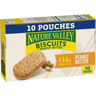 Nature Valley Biscuit Peanut Butter Protein Bars - 13.5oz/10ct | Target