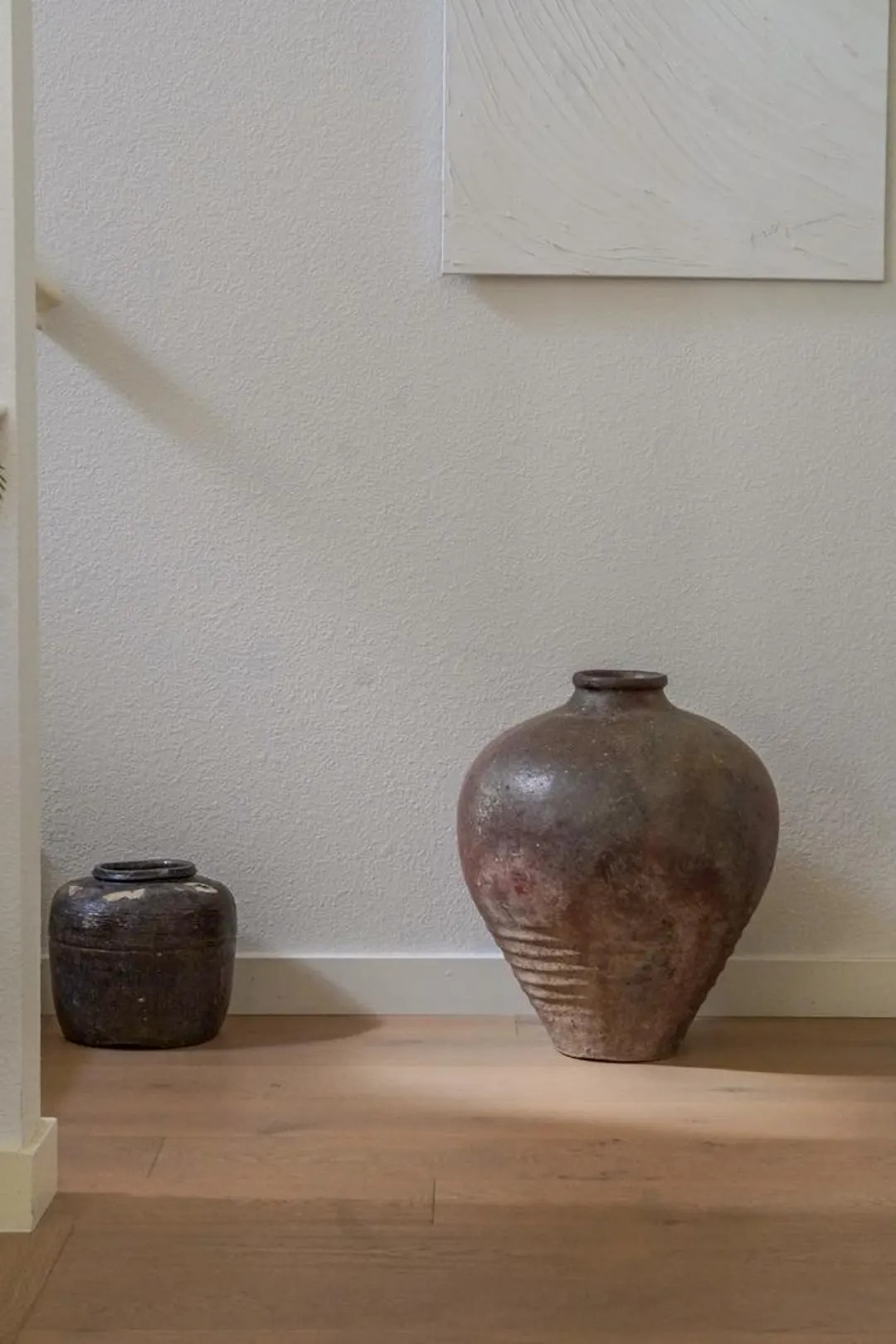 Large Vintage Wabi-sabi Pot,rustic Farmhouse Vase,vintage Amphora Pottery,brown Pot,vintage Grey ... | Etsy (US)