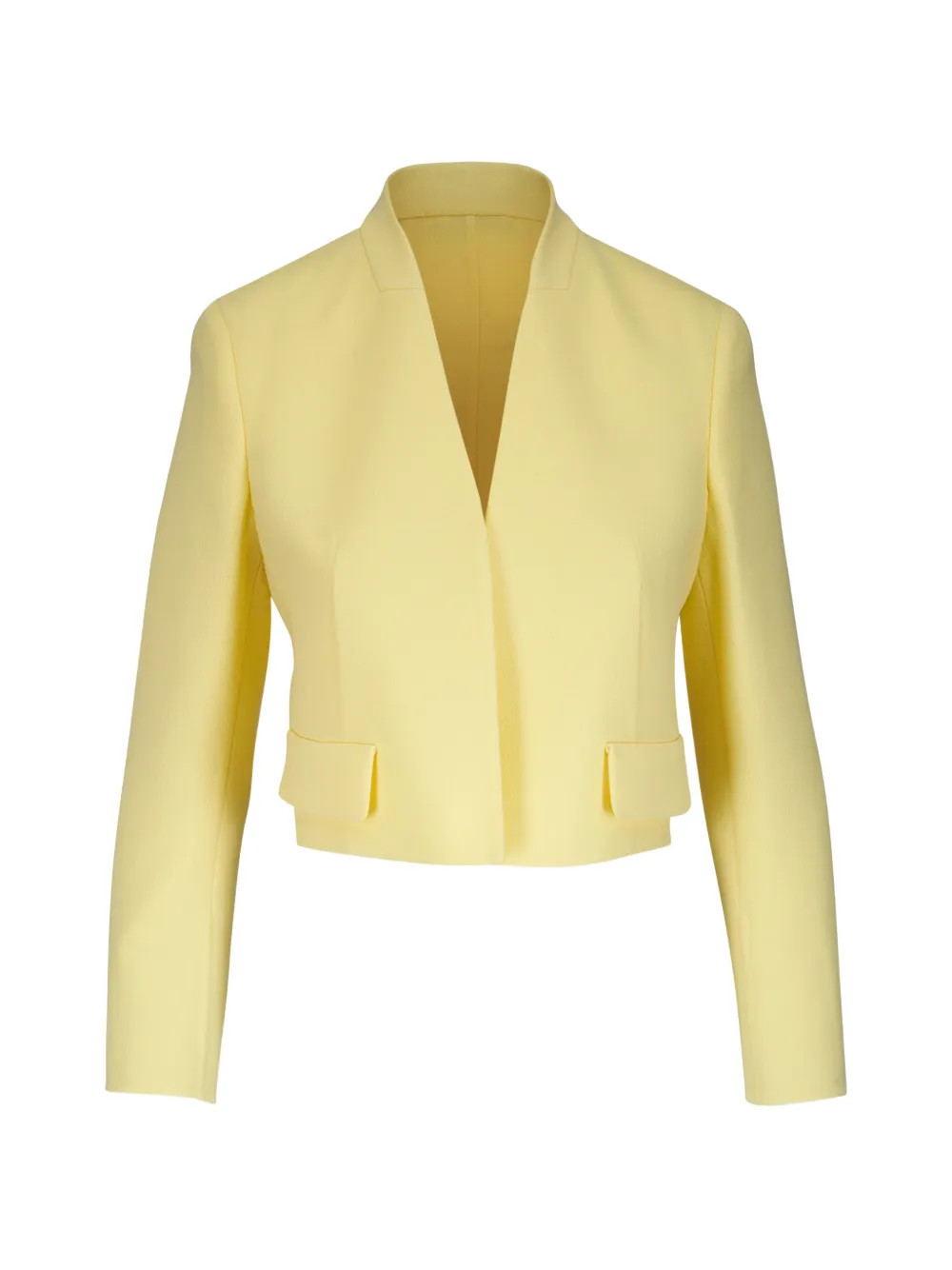Akris V-neck Cropped Jacket | Yellow | FARFETCH UK | Farfetch Global
