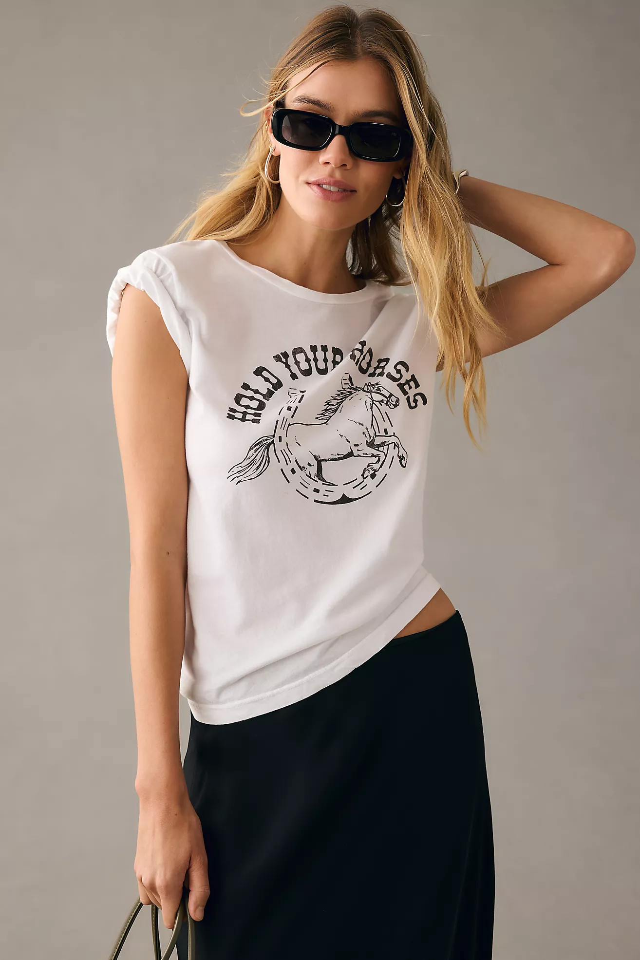 Original Retro Brand Hold Your Horses Graphic Tee | Anthropologie (US)