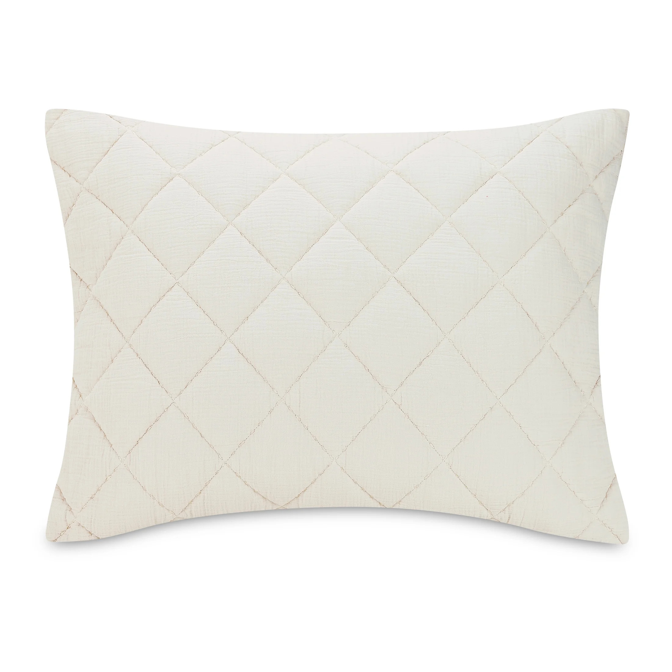 Better Homes & Garden Diamond Gauze Sham, Beige, King, 2 count | Walmart (US)