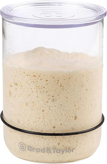 Brod & Taylor Sourdough Starter Jar (32oz) 100% Dishwasher Safe, Measurement Markings, Height Mar... | Amazon (US)