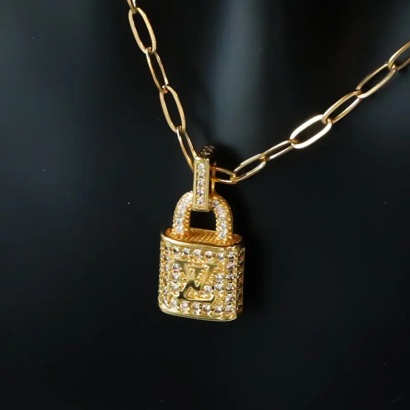 Crystal Padlock Necklace - Ahava J | Ahava Jewels