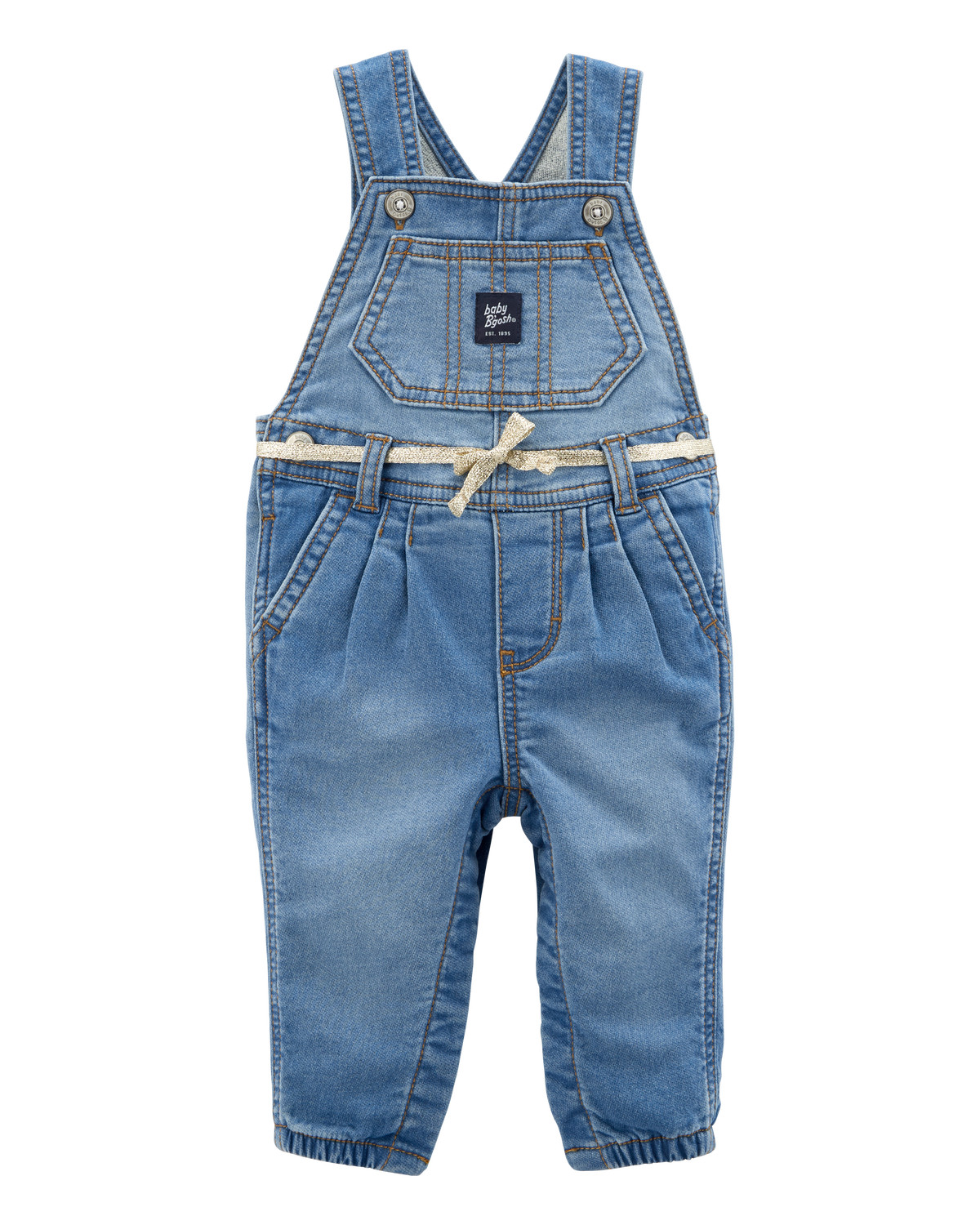 Baby Knit-Like Denim Overalls | Carter's Inc