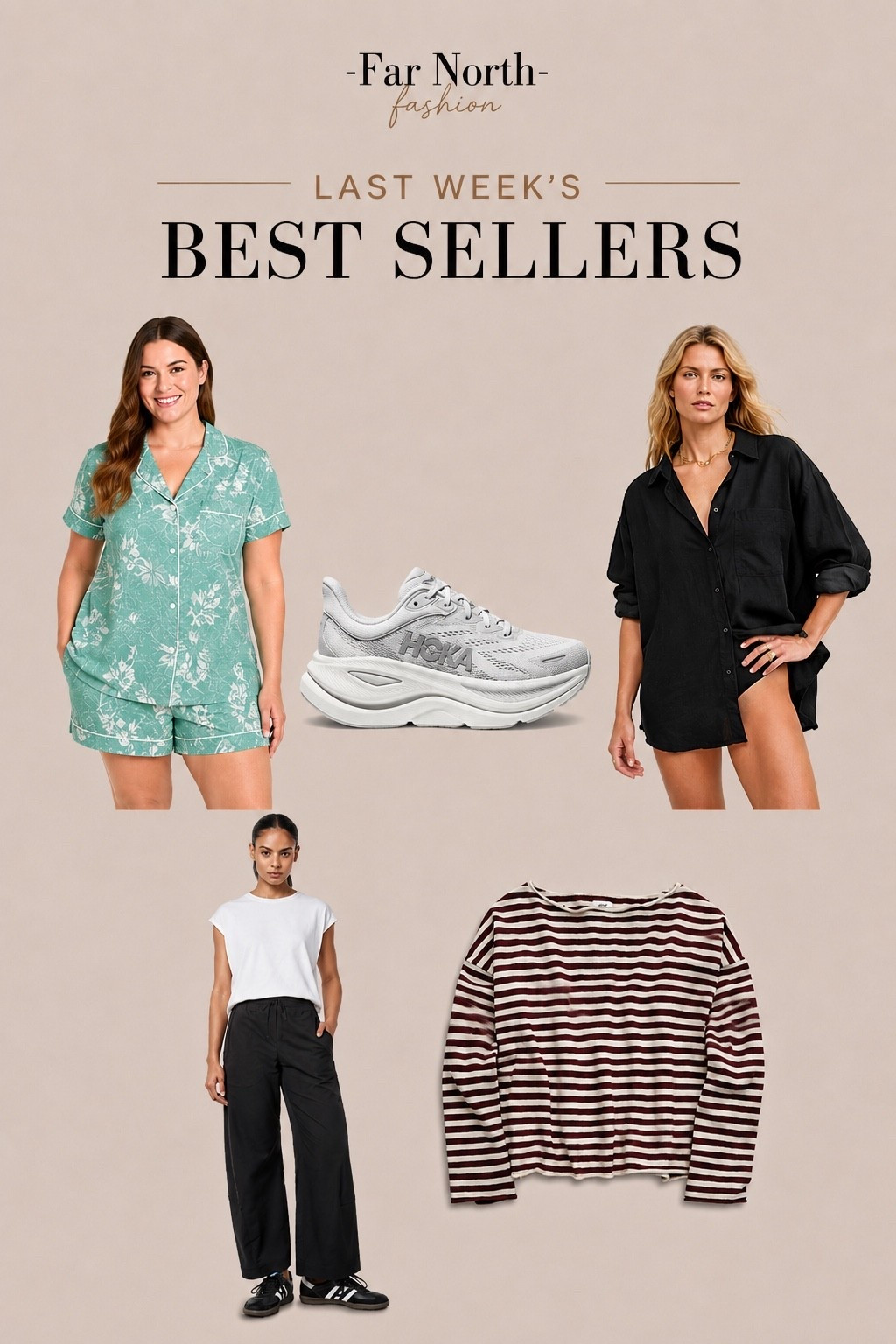 Last weeks best sellers:
1. Joyspun pjs
2 Ruti pants
3. Aerie cover up
4. Hoka bondi 9
5. Aerie boatneck tee

#LTKMidsize #LTKOver40 #LTKSaleAlert