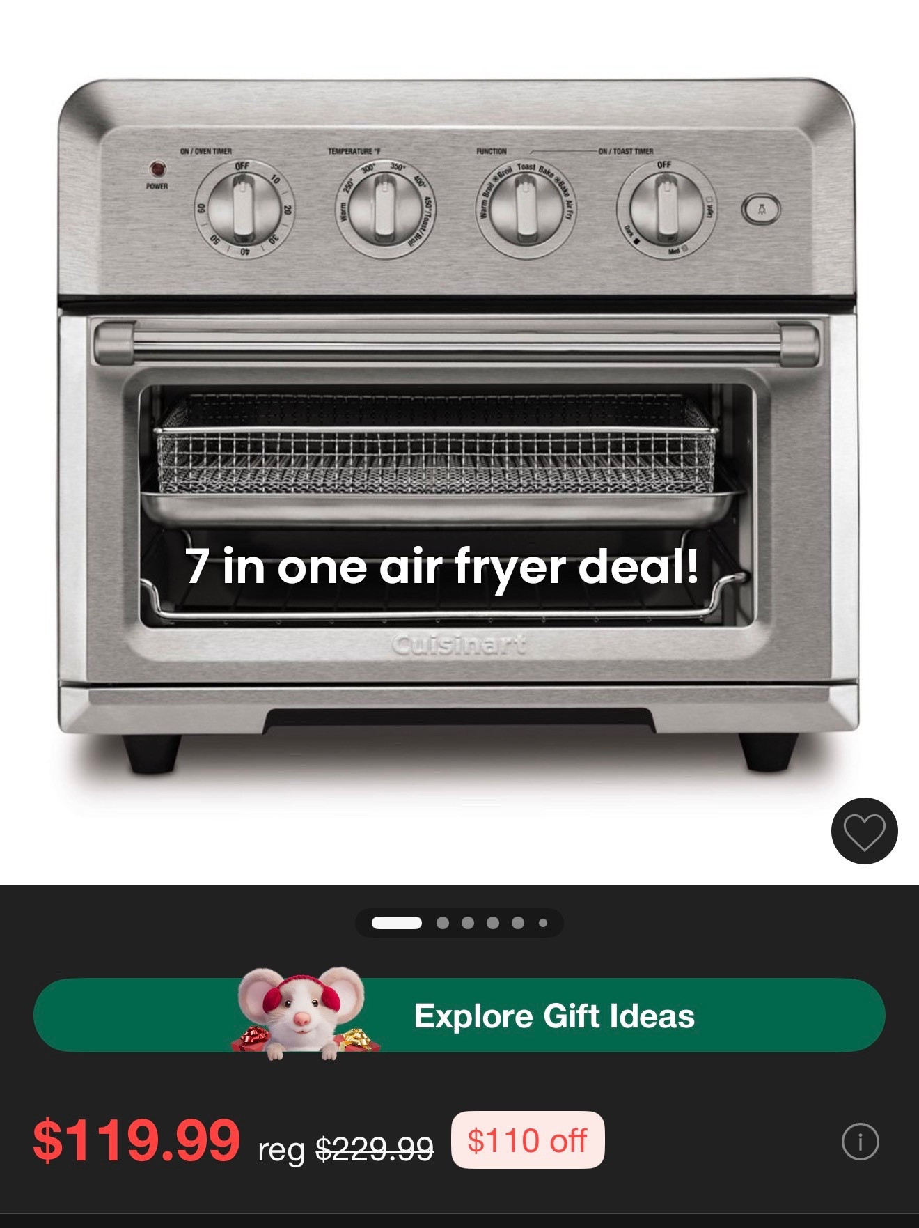7 in one air fryer is the perfect all around Christmas gift. It is bigger than it looks and is very well made! great price



#LTKGiftGuide #LTKHoliday #LTKCyberWeek