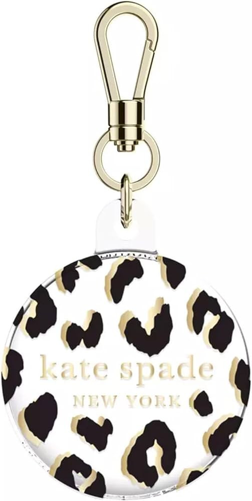 kate spade new york AirTag Holder with Gold Ring Clip - Protective Case for Apple AirTag - City L... | Amazon (US)