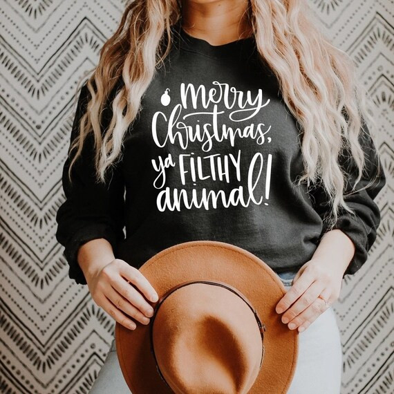 Merry Christmas Ya Filthy Animal | Etsy (US)