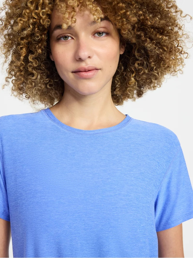 Athletic Works Women's and Women's Plus Relaxed ButterCore Tee with Short Sleeves, Sizes XS-4X - ... | Walmart (US)