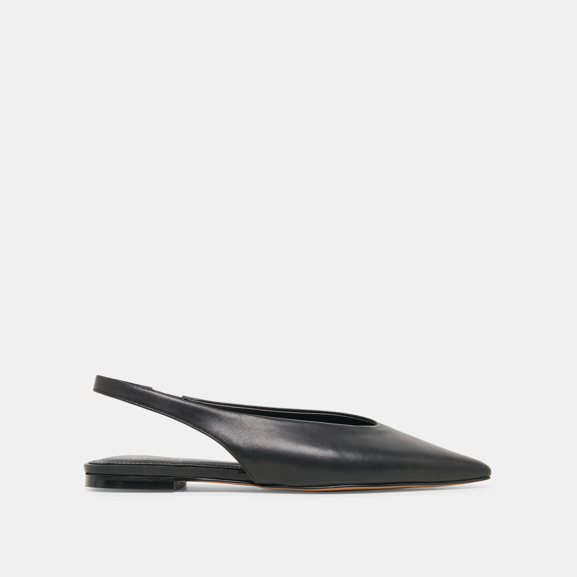 Kendle Flats Black Leather | DolceVita.com