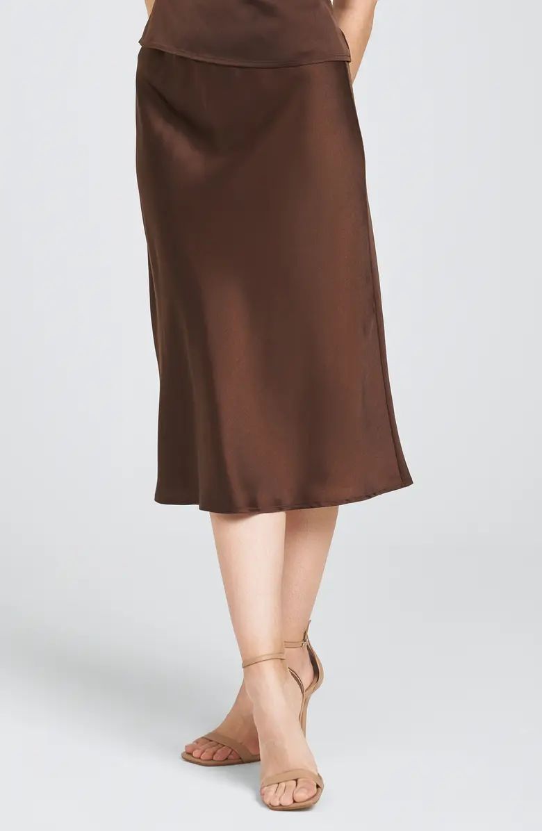 WAYF Porter Satin Midi Skirt | Nordstrom | Nordstrom