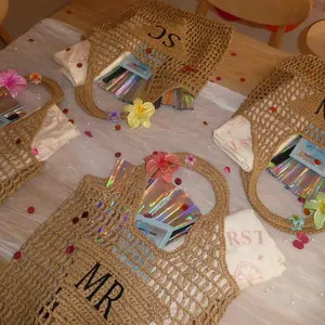 Personalized Straw Beach Bag Tote: Spring Break Bag, Beach Bachelorette Party Favor Girls Trip Id... | Etsy (Global)