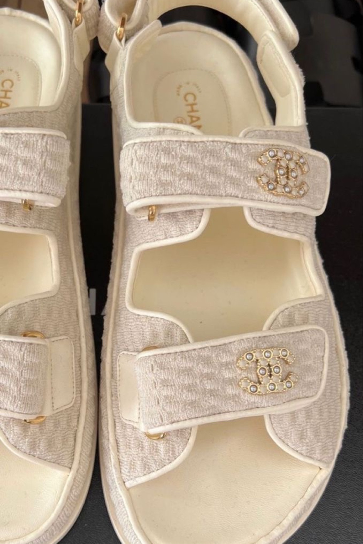 Chanel sandals #dhgate #designerdupes #luxuryforless