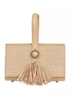 KLASSIC KLOTH La Lisa Woven Clutch | Belk