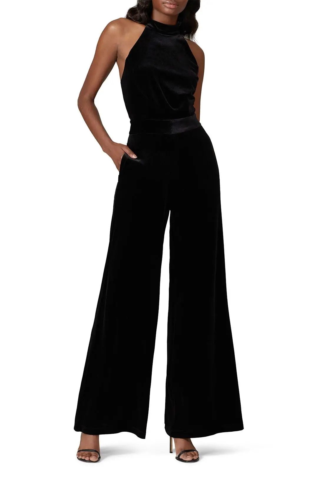 MISA Los Angeles Velvet Xandra Jumpsuit | Rent The Runway