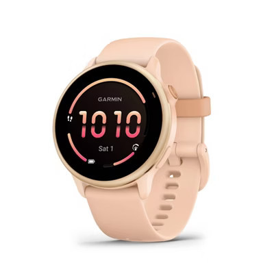 Garmin Vivoactive 6 Smartwatch Metallic Pink Dawn with Pink Dawn Band | Target