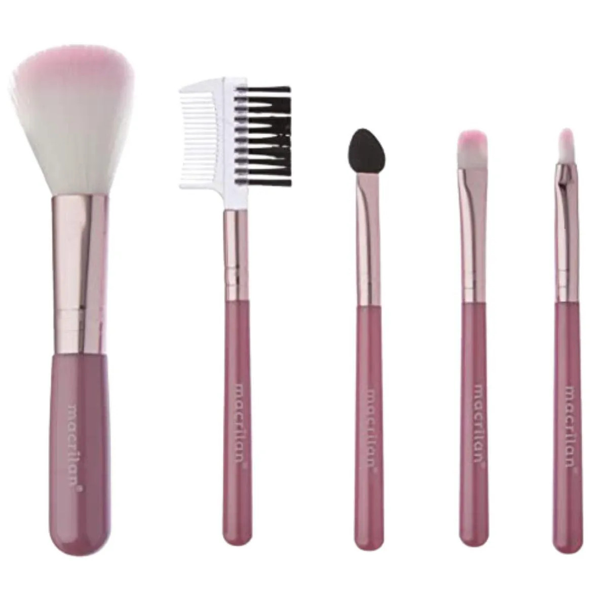 Kit Pincéis Para Maquiagem Macrilan Rosa Kp5-18 | DrogaRaia (BR)