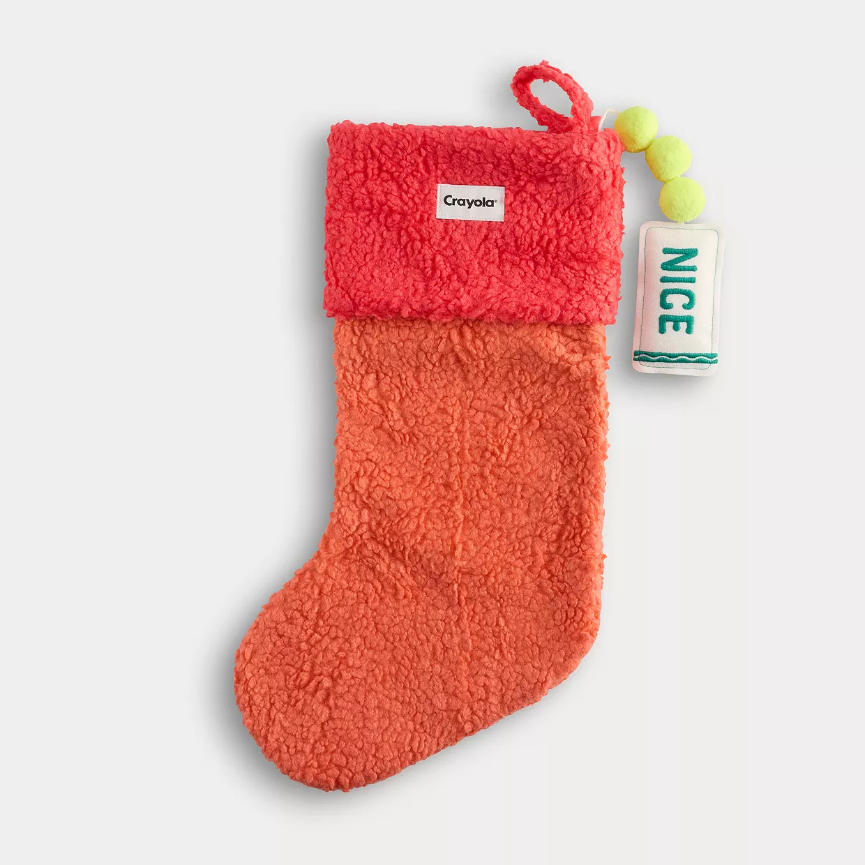 Crayola® X Kohl's Colorblock High Pile Fleece Stocking | Kohl's