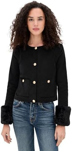 WAYF Women's Fur Trim Jacket | Amazon (US)