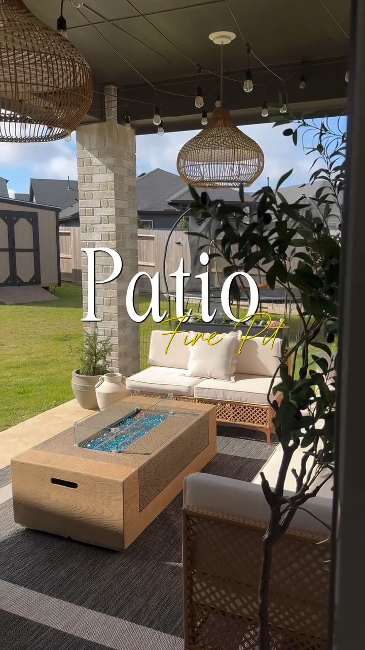 Patio refresh 😍 From design to function, this 50” fire pit is pure outdoor luxury ! the built in side table keeps the gas tank hidden for a polished finish, while the adjustable flame allows you to create the perfect mood. Thoughtfully designed, it even includes a cover bag to protect it when cooled because every detail matters. Obsessed is an understatement 🤎🔥

Save for later . 

What do you think ? Would you like something like this for your backyard? 

Follow. Like. Share 

#ａｅｓｔｈｅｔｉｃ #backyard #firepit #cozynights #micasa

#LTKHome #LTKSeasonal #LTKdayinmylife