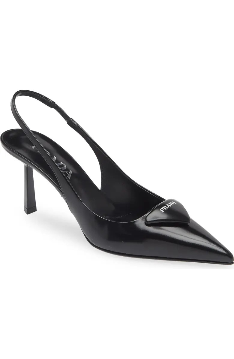 Prada Modellerie Pointed Toe Slingback Pump (Women) | Nordstrom | Nordstrom