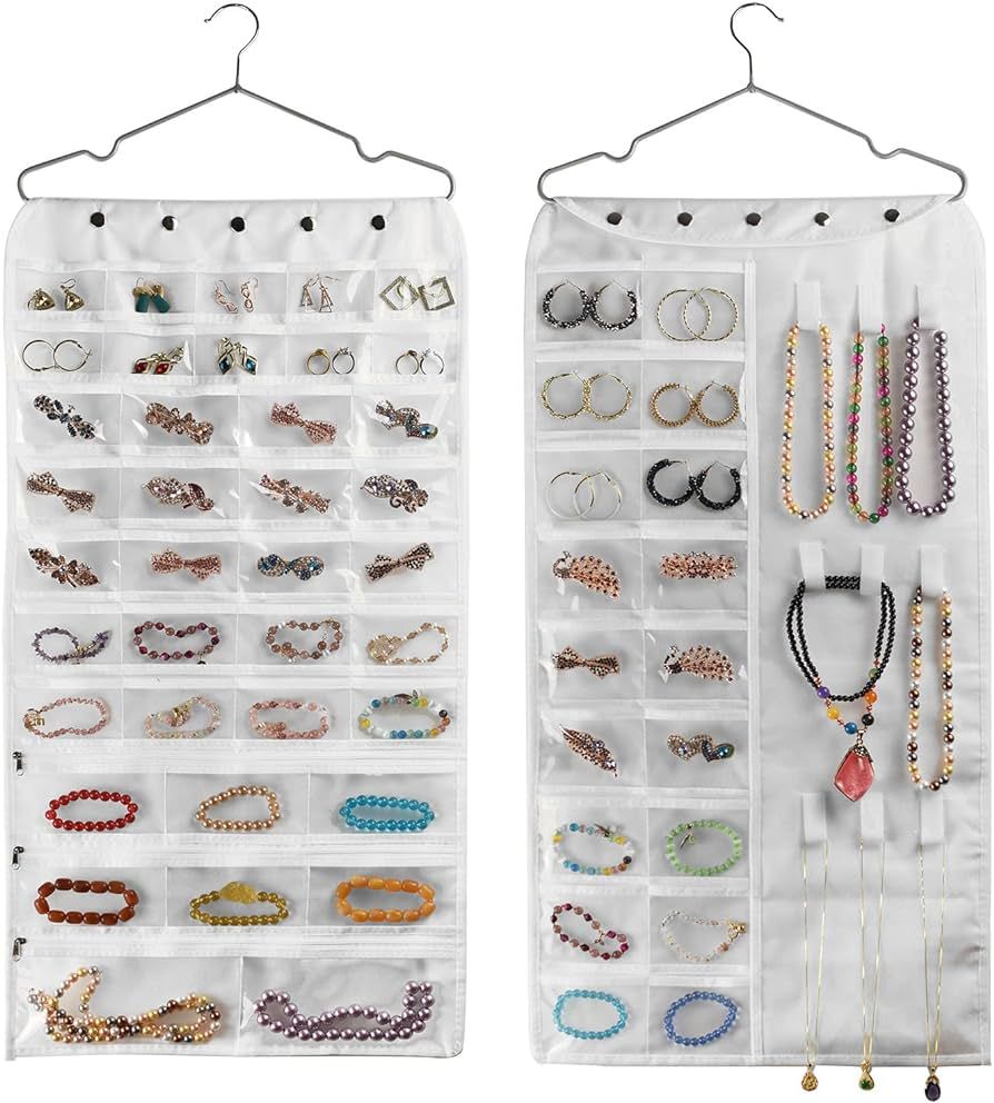 BB Brotrade Hanging Jewelry Organizer,Accessories Organizer,56 Pocket Organizer for Holding Jewel... | Amazon (US)