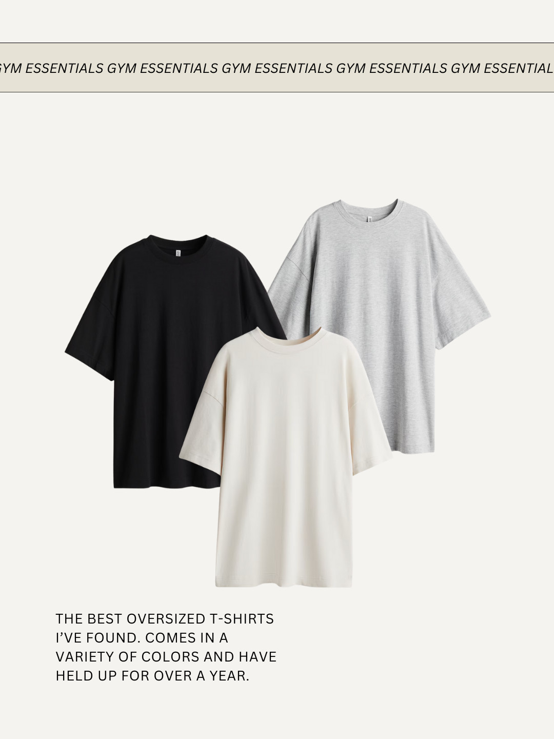 These are the best oversize t-shirts I've found! Hold up really well and can be used for sleeping, the gym or casual wear. 

 #LTKActive #LTKFindsUnder50 #LTKStyleTip