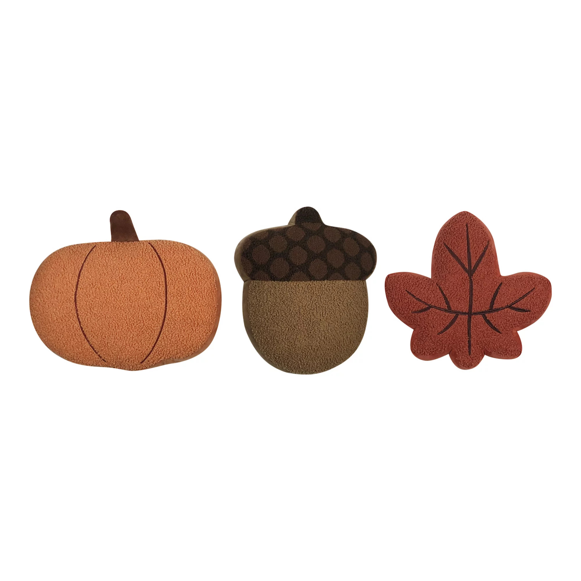 Celebrate Together™ Fall 3-pk. Pumpkin Acorn & Leaf Decorative Accent Pillows | Kohl's