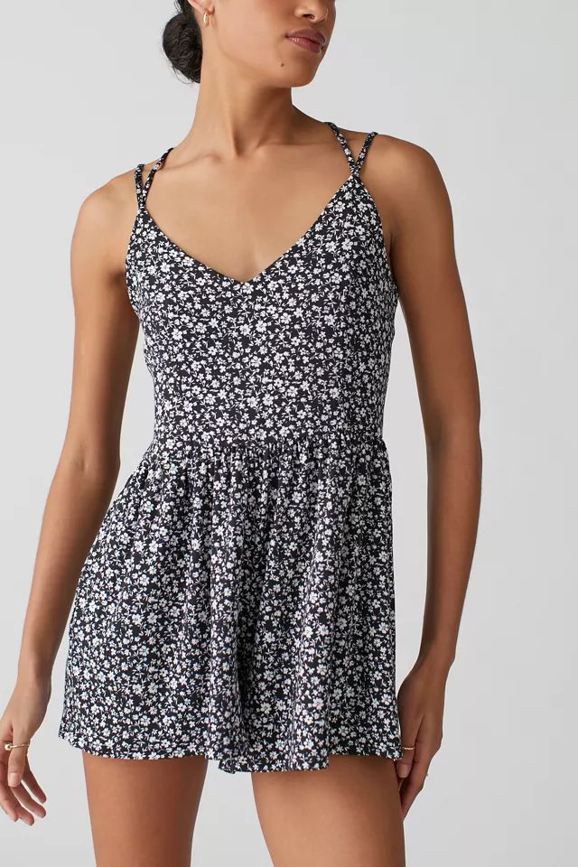 UO Sherri Floral Romper | Urban Outfitters (US and RoW)