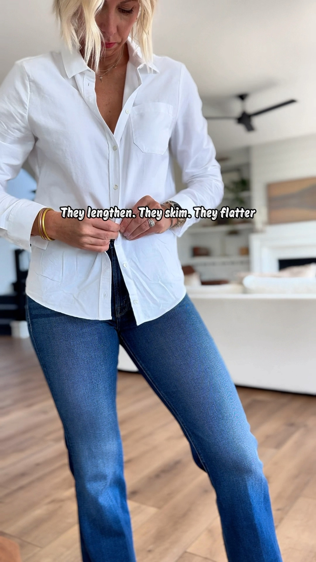 ✨ Effortless, flattering, pulled-together.

Linked every piece for you—save this combo for your next “nothing to wear” day.

🖇️ Tap to shop the look.
These amazing, figure flattering jeans, fit true to size. I’m 5’10” for height reference.
This cotton/linen button up is a classic shirt that always looks elevated! 

#LTKOver40 #LTKMidsize #LTKStyleTip

#LTKOver40 #LTKWorkwear #LTKStyleTip