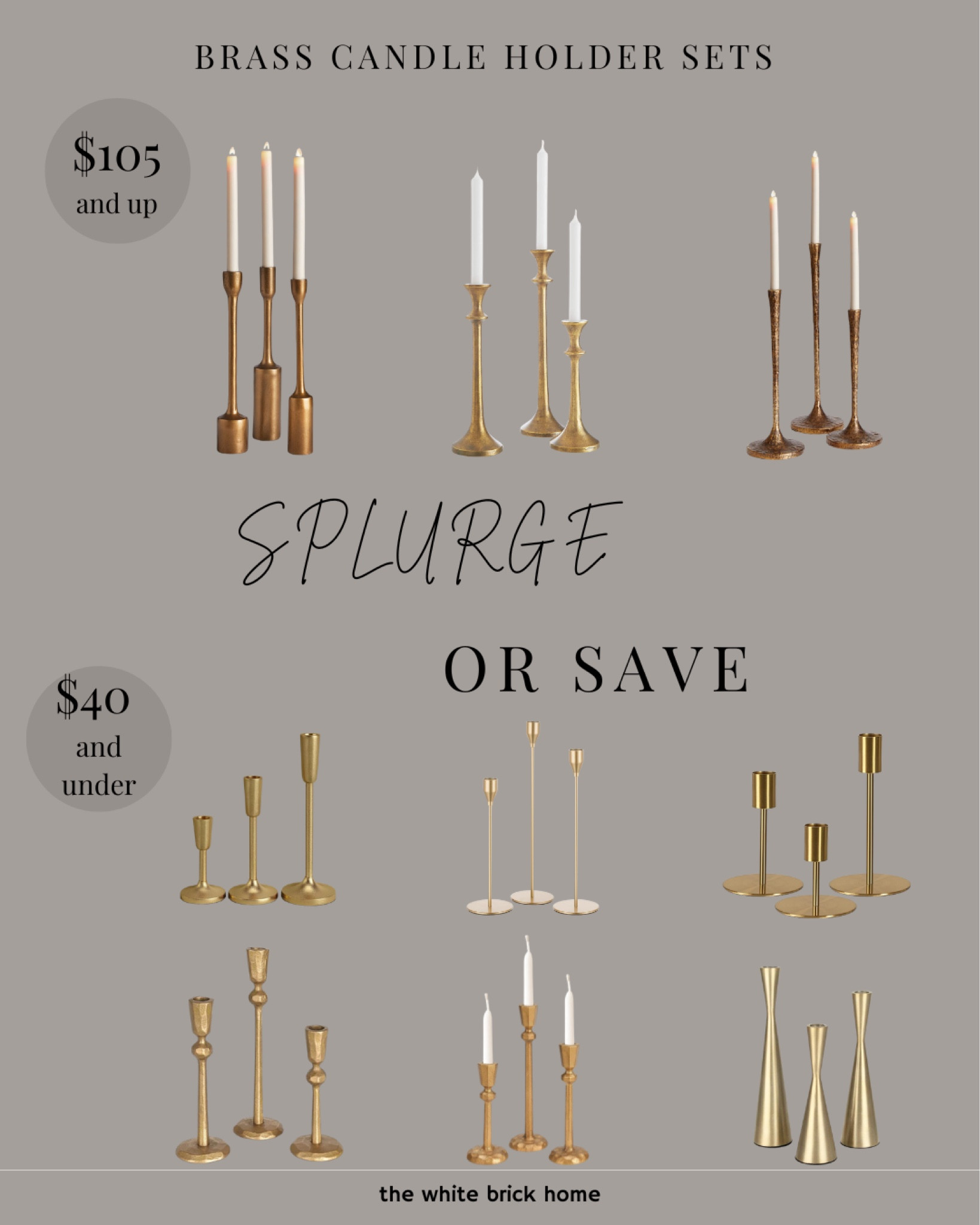 Brass candle sticks are a great year round decor item! Especially for the holidays 🖤

Brass candle sticks, candle holders, candles, brass candlesticks, home decor, modern home, home decor styling, Amazon, Amazon home, pottery barn, crate and barrel, home decor ideas, coffee table styling, home decor inspiration, home decoration, home decor kitchen, home decor ideas living room, home decor styles, home decor kitchen, home decor dining room, home design. 

#LTKStyleTip #LTKFindsUnder50 #LTKHome