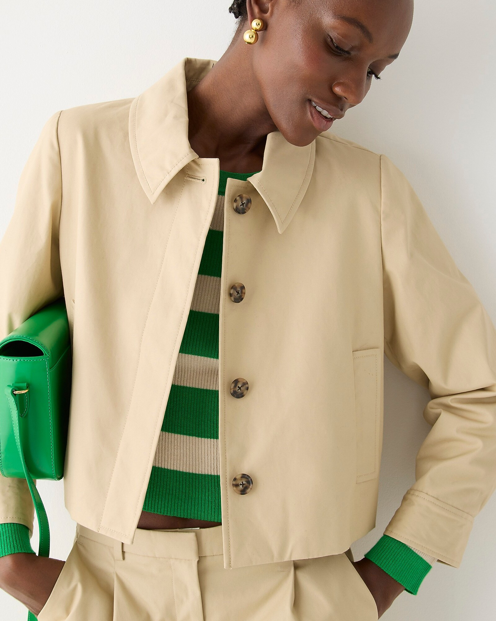 Collection cropped lady trench coat | J. Crew US