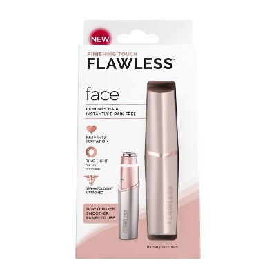 Finishing Touch Flawless Facial Hair Remover Electric Razor for Women - Coral | Target
