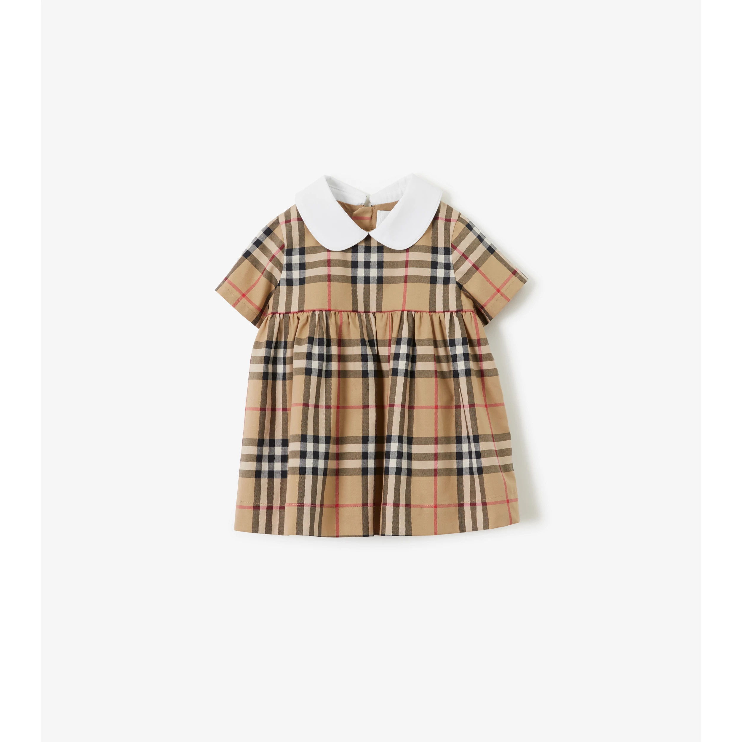 Check Stretch Cotton Dress with Bloomers | Burberry (US)