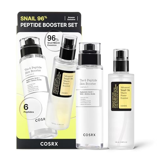 COSRX Snail Mucin 96% Peptide Booster Set - Amazon Exclusive - Korean Skin Care, Gift Sets, Stocking Stuffers for Women, Advanced Snail Mucin Serum, Face Serum | Amazon (US)