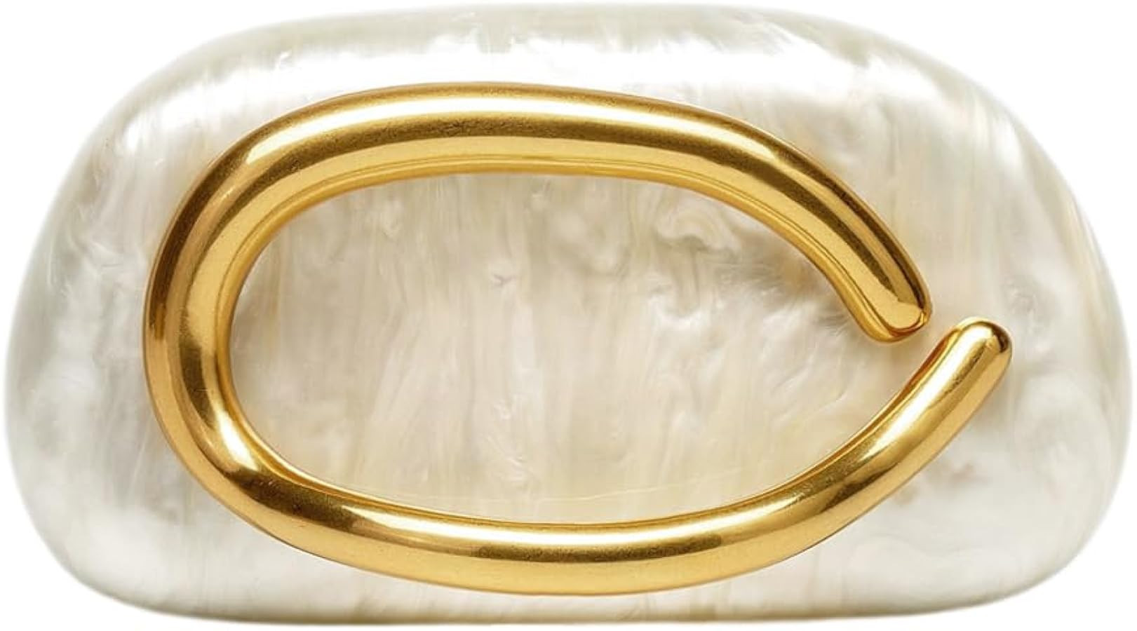 Acrylic Clutch Purse for Women Classic Round Acrylic Evening Handbag Vintage Metal Handlebars Bag... | Amazon (US)
