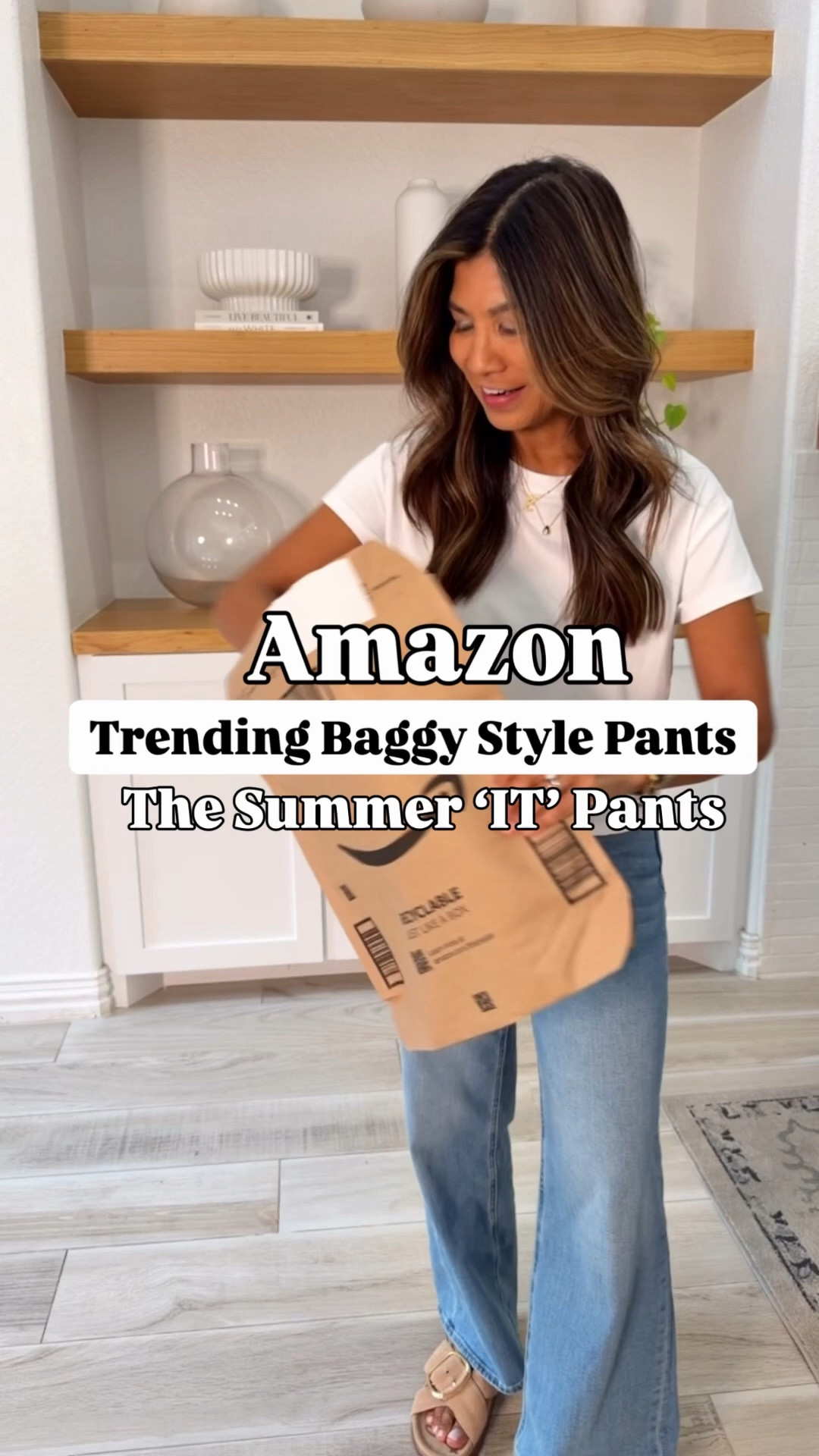 I’m 5’2” 118#ish for reference 
I’m wearing small tts in Coffee(I just ordered the black).
White tee in small(pack of 6)
White tank top in small tts.
Denim jacket in XS loose fit.
Jelly shoes tts.
Tan sandals(Sam Edelman look for less) tts.
Adidas sneakers size half down. 
Luggage is the tan in carry-on size. 
Spring outfit, summer outfit, airport outfit, Amazon finds,fashion over 40, over 50 style, midlife fashion, petite fashion, casual outfit, affordable fashion, travel outfit, comfy pants! 

#LTKTravel #LTKOver40 #LTKPetite