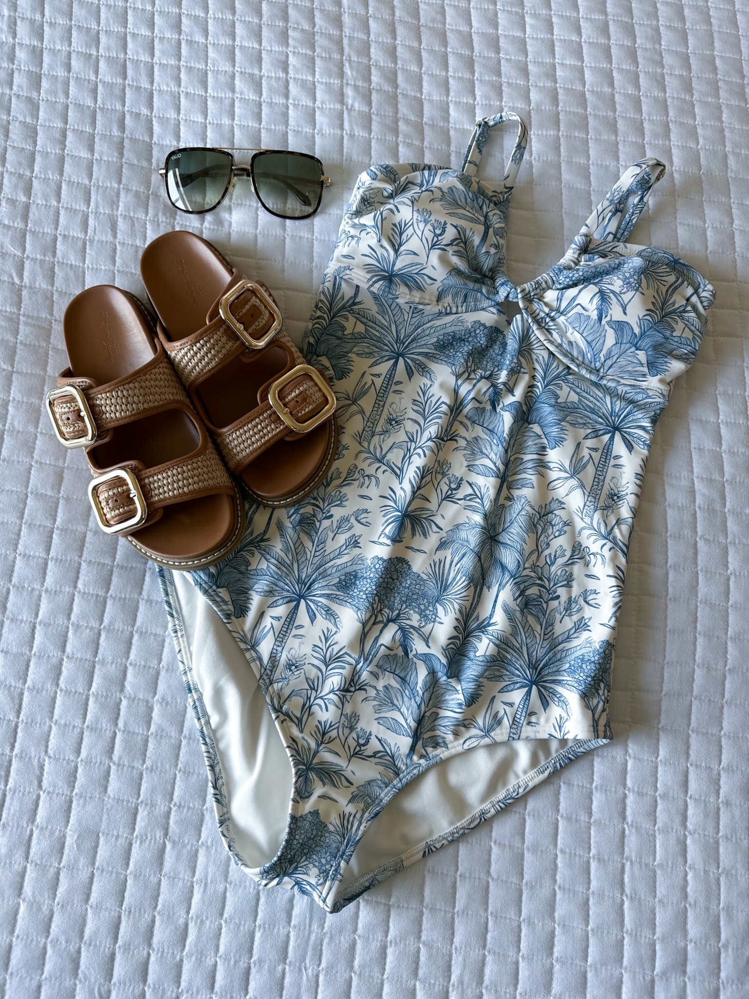 Love love love this swimsuit/sandal combo! Both are so affordable and make the perfection vacation combo! 

Both true to size. 

#LTKFindsUnder50 #LTKSwim #LTKSeasonal