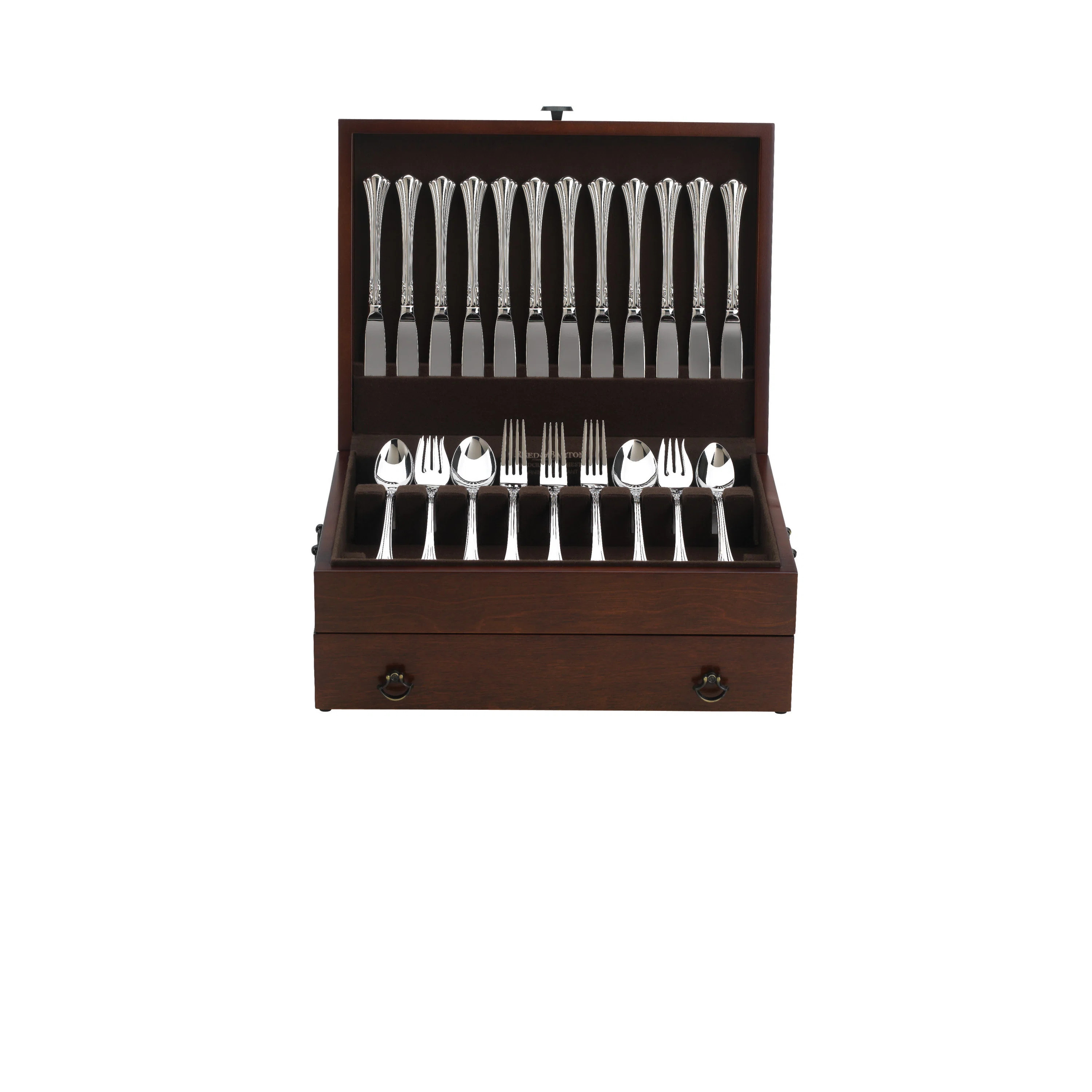 Reed And Barton Bristol Cherry Finish Flatware Chest | Wayfair North America