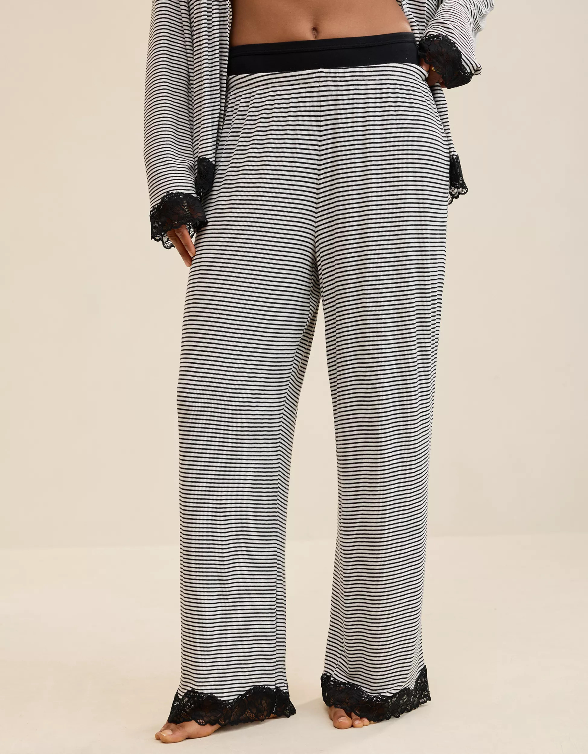 Aerie Real Soft® Rib Trouser PJ | Aerie
