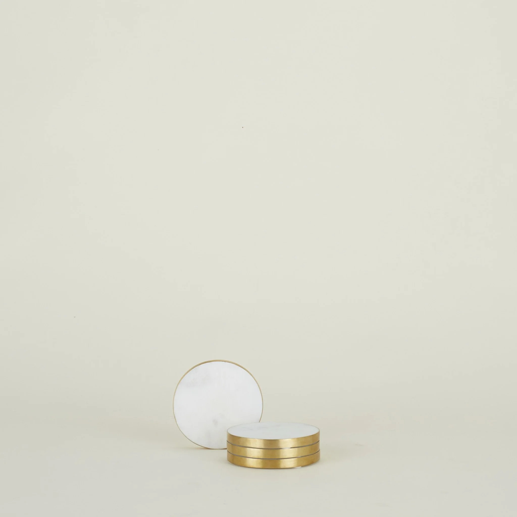 Simple Marble Coasters - Set of 4 | Burke Decor