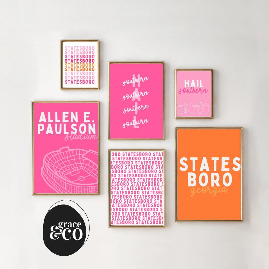 Georgia Southern Dorm Room Instant Download Print Georgia Print Grace and Company - Etsy | Etsy (US)