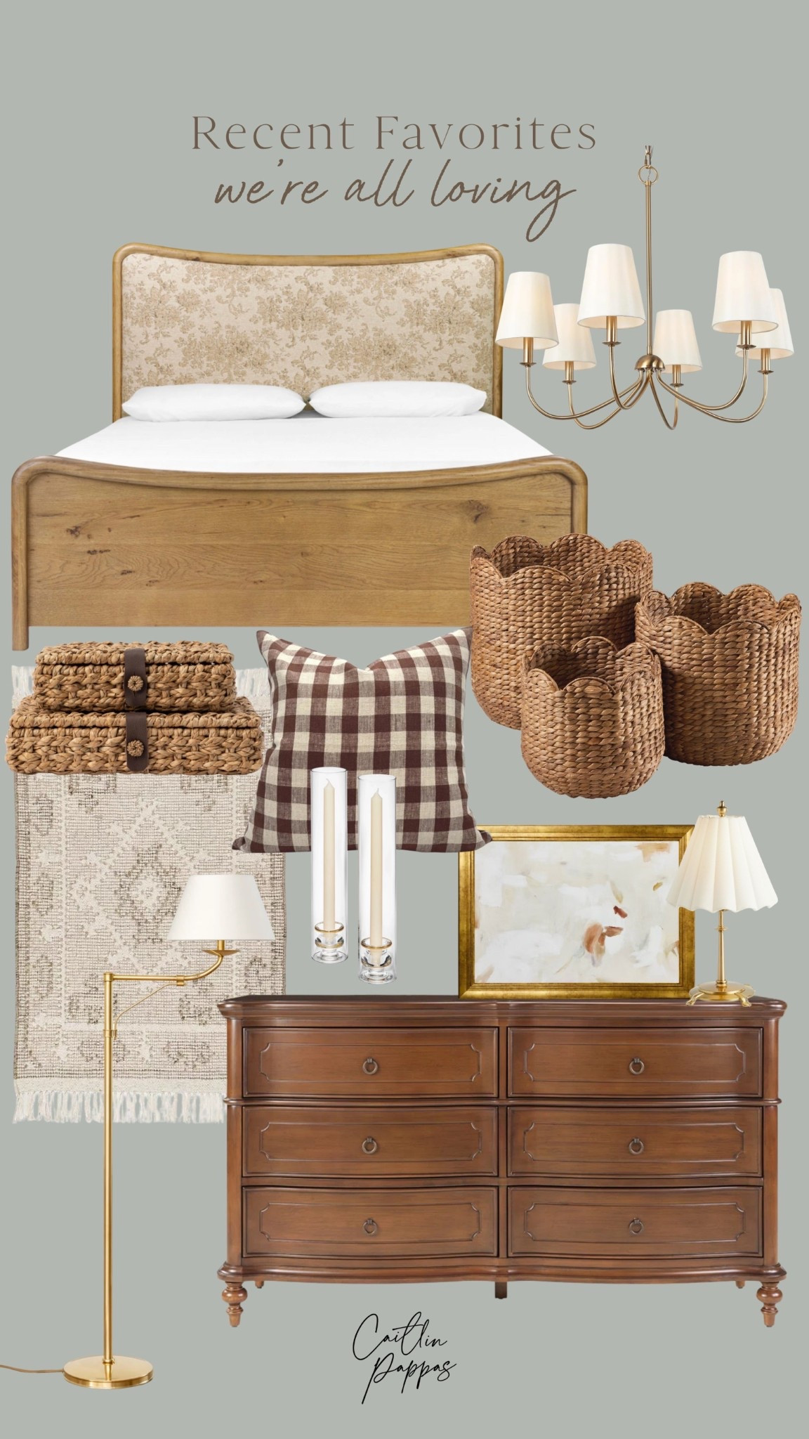 Favorites, top sellers, and best sellers from recent weeks! 😍 I love this neutral, upholstered bed frame, gingham pillow, and scalloped baskets too! Neutral home, cozy home, home inspiration, traditional home 

#LTKHome #LTKSpringSale