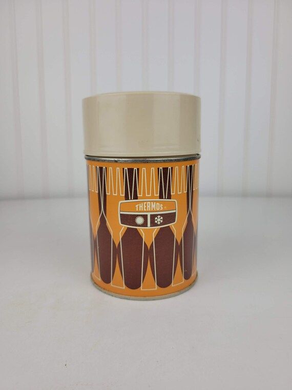 Vintage Orange and Brown King Seeley Thermos | Etsy | Etsy (US)