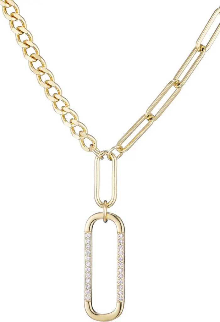 Mixed Chain Cubic Zirconia Necklace | Nordstrom Rack