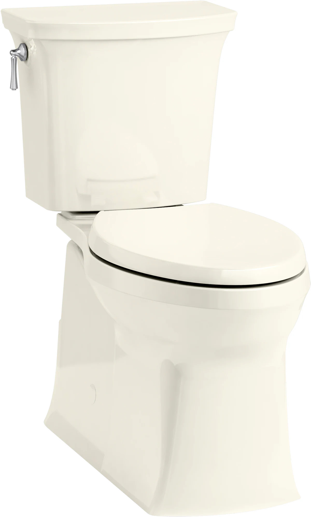KOHLER Corbelle Biscuit Elongated Chair height 12-in Rough-In WaterSense 1.28 GPF 2-piece Toilet one_size in White | K-3814-96 | Lowe's