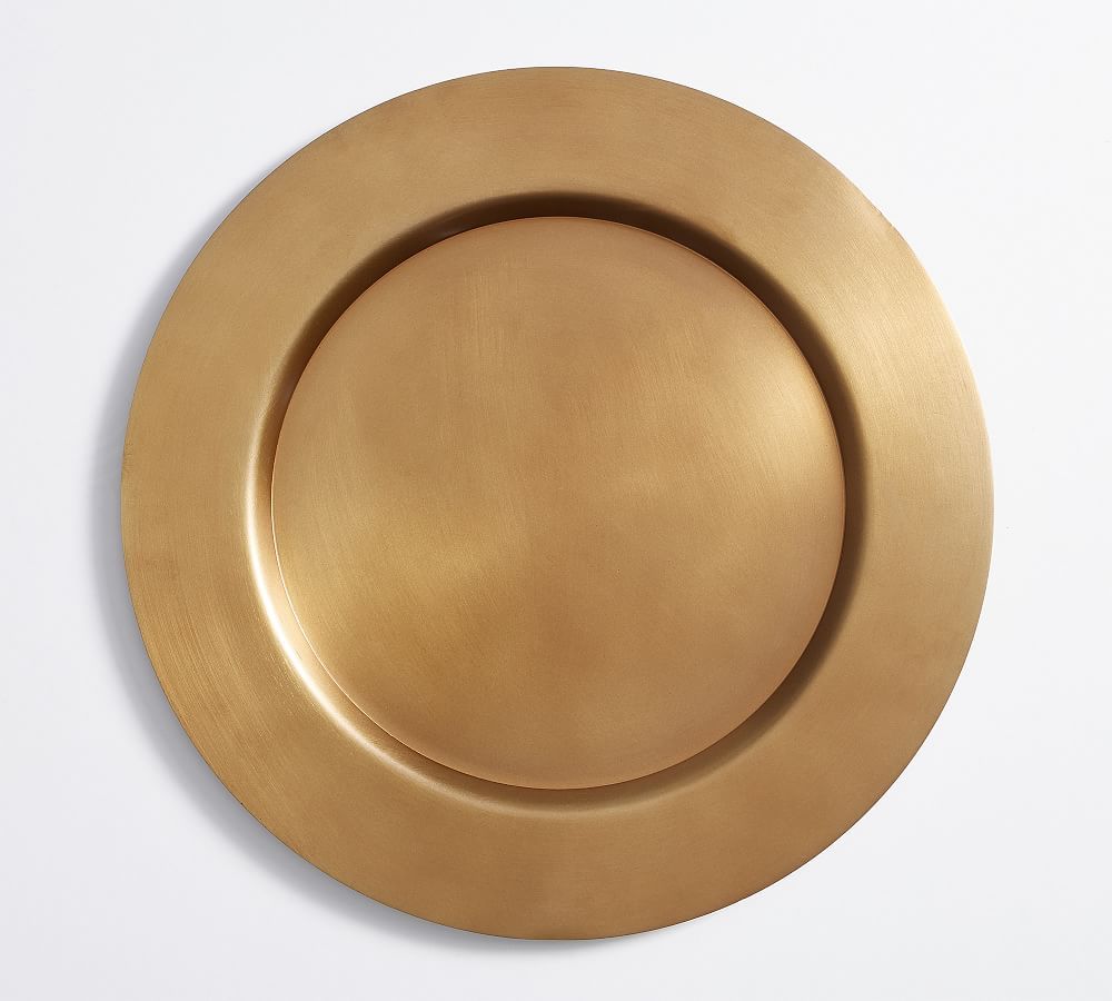 Bleecker Metal Charger Plate | Pottery Barn (US)