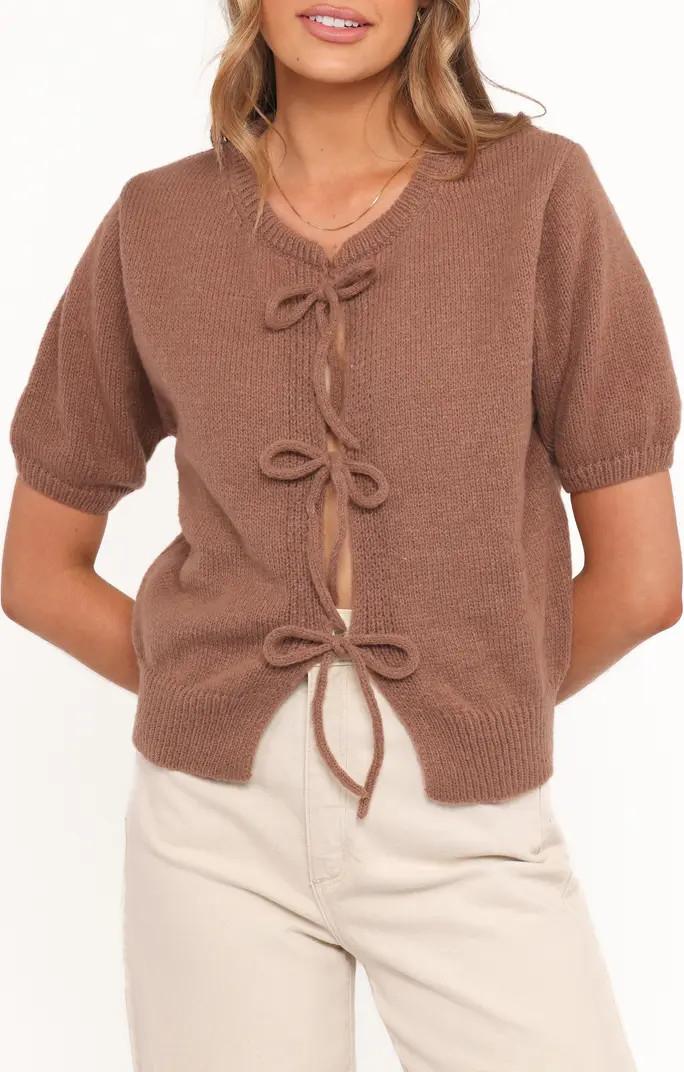 Koskie Tie Front Knit Top | Nordstrom