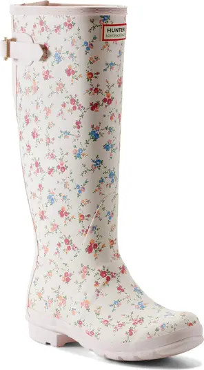 Hunter x LoveShackFancy Original Tall Waterproof Rain Boot (Women) | Nordstrom | Nordstrom